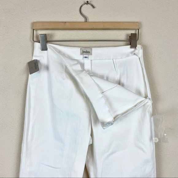 Neiman Marcus High Waisted White Ankle Pants - Picture 7 of 11